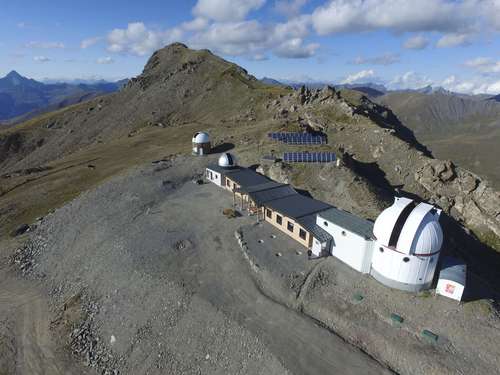 Vue aérienne de l'observatoire
