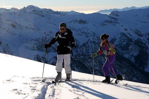 Montée à skis de randonnée