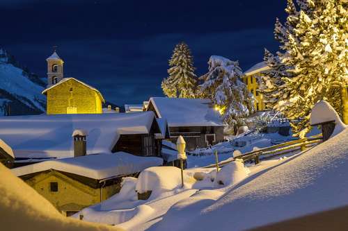 Saint-Véran en hiver